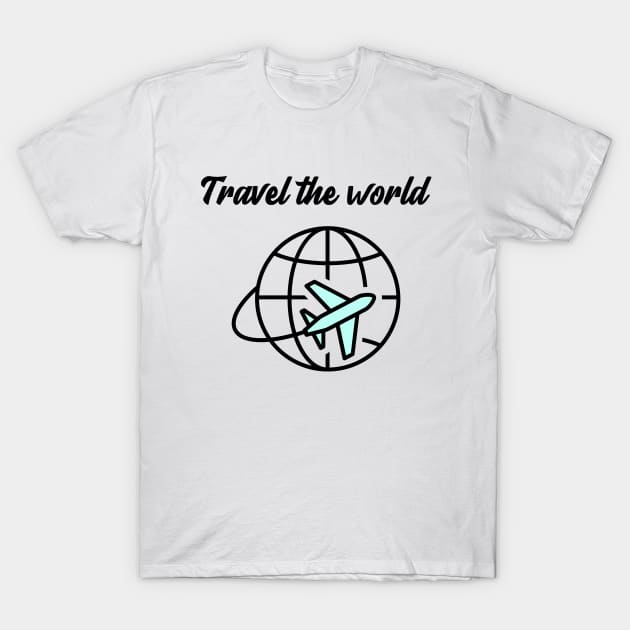 Travel the world T-Shirt by Gluten Free Traveller